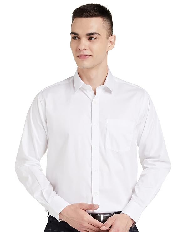Symbol Men's Solid Cotton Formal Shirt