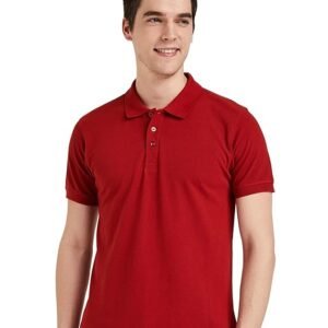 Symbol Men's Cotton Rich Solid Polo Tshirt